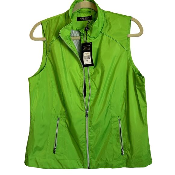 NWT Women's Ralph Lauren Polo Lime Green Vest MSRP $125 Large - Picture 1 of 9